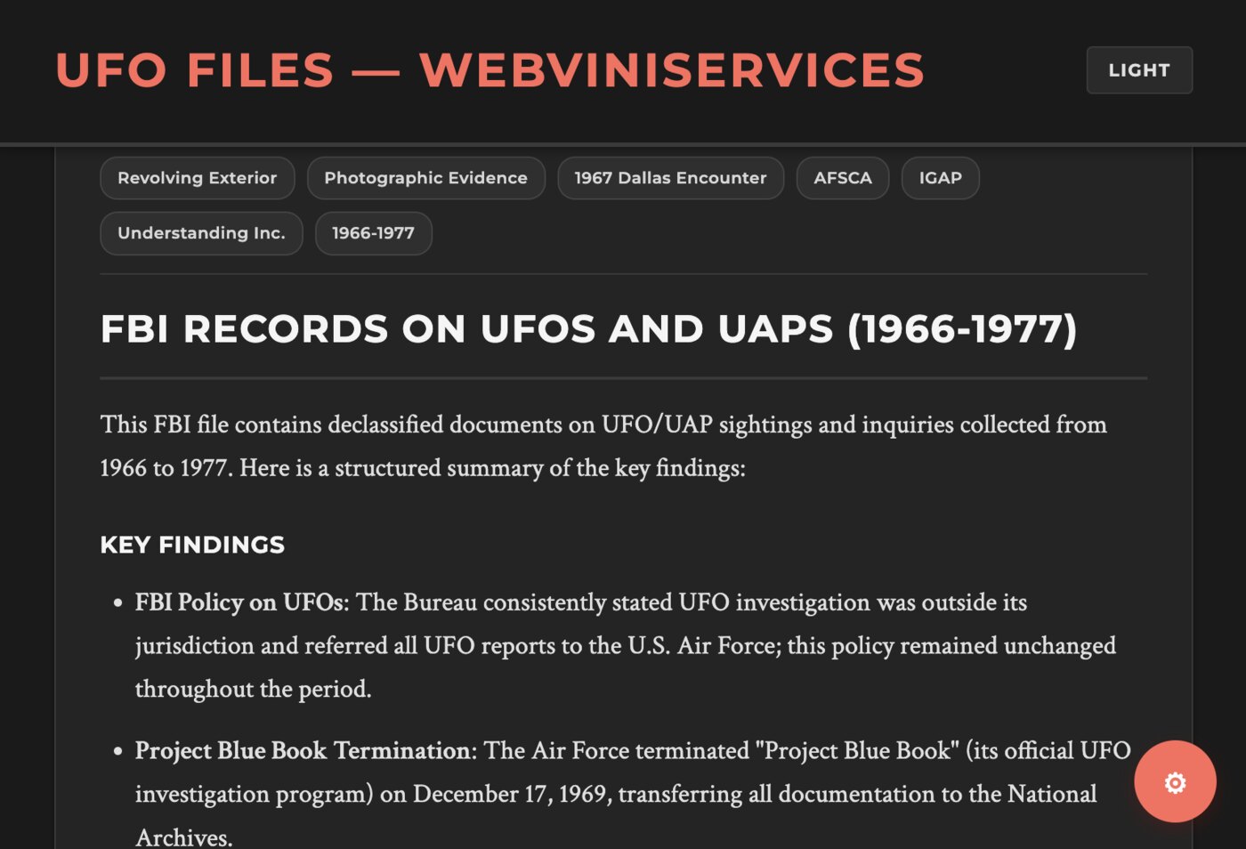 Preview of the aliens.webviniservices.com website