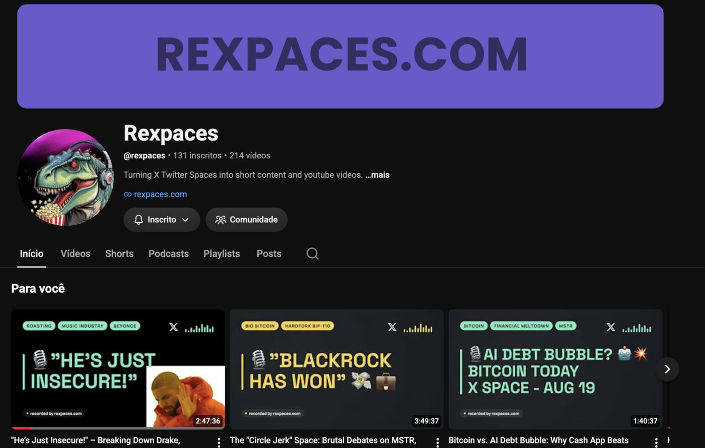 Preview of the Rexpaces channel on YouTube