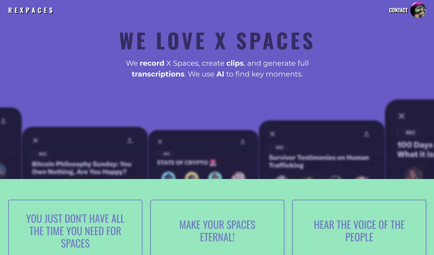 Preview of the Rexpaces website